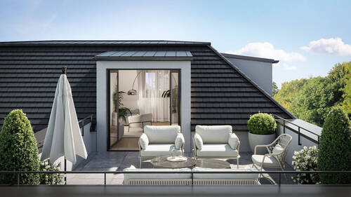PA05 - Dachterrasse - NEUBAU: Exklusive 4 Zimmer-Maisonette-Wohnung mit traumhafter Dachterrasse am Pachmayrplatz