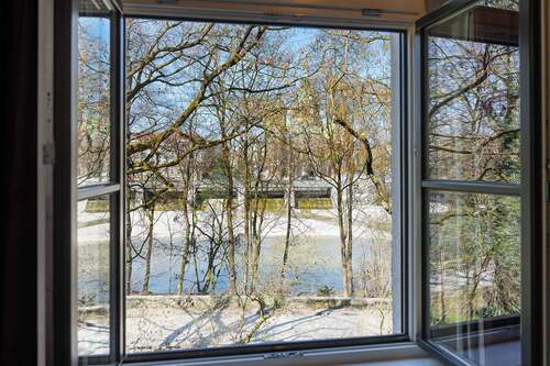 Ausblick auf die Isar. - 