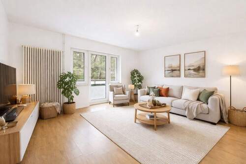 Wohnzimmer (visualisiert) - Lichtdurchflutete Eigentumswohnung in Iserlohn - Kurze Wege zur Natur und Stadt