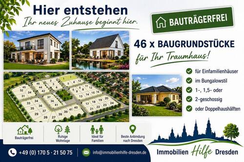Neues Baugebiet - Grundstück in Pulsnitz