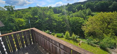 Ausblick - Wohnen und Leben in Freudenberg - Neu renovierte 3 Zimmer Wohnung mit Balkon und Garage in ruhiger und sonniger Lage