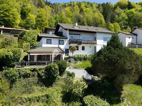 Drohnenaufnahme 4 - Grundstück mit Altbestand und Alpenpanorama! Seltene Gelegenheit in begehrter Lage