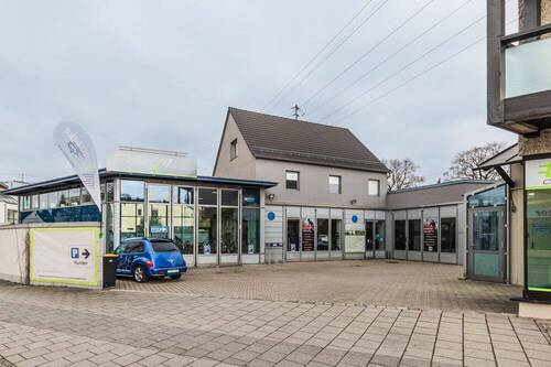 Außenansicht - MODERNE AUSSTELLUNGS- UND BÜROFLÄCHEN VERMIETETE GEWERBEEINHEIT IN NEUSÄß