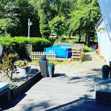 Terrasse mit Pool (Wohnung 1) - 