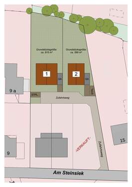 Expose Lageplan - Grundstück zum Kaufen in Leopoldshöhe