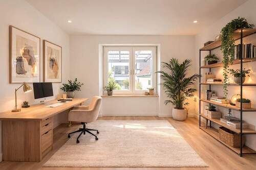 Arbeitszimmer visualisiert - 