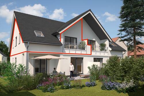 Haushinteransicht.jpg - Etagenwohnung mit 75,00 m&sup2; in Bergen auf Rügen zum Kaufen