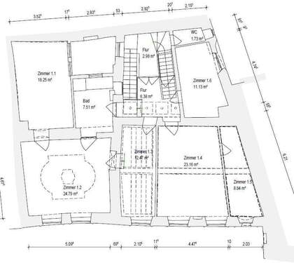 Obergeschoss - Bestand - 