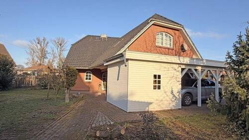 Ansicht Gartenseite - 4 Zimmer Einfamilienhaus in Bad Freienwalde (Oder)
