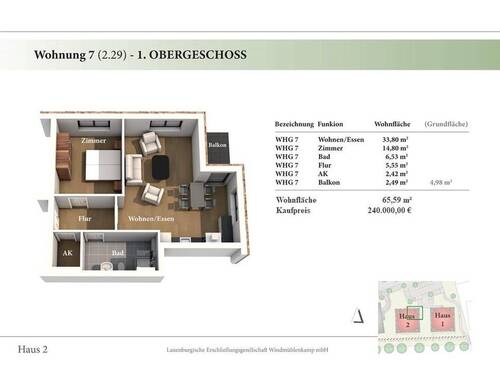 1. OG Wohnung 2.29 - 