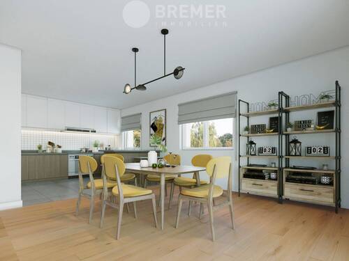 Wohnen, Essen, Küche - 4 Zimmer Reihenendhaus in Lüneburg
