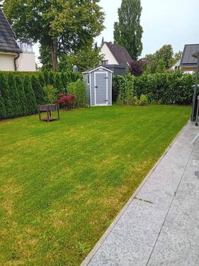 Garten Nordwestansicht - Doppelhaushälfte mit 125,00 m² in Hamburg zum Kaufen
