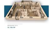 Grundriss 3D Wohnung Typ F - 