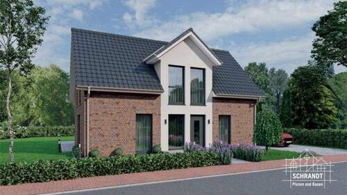 Haus 2003 Straßenansicht - Generalunternehmen für Massivhäuser in Osnabrück, Münster, Bremen & Oldenburg! Wir planen und bauen Ihr Traumhaus individuell zum Festpreis!