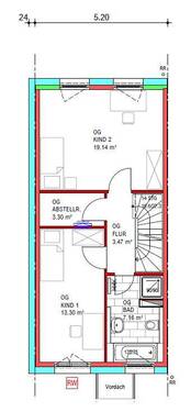 Obergeschoss - Doppelhaushälfte mit 123,00 m² in Ober-Mörlen zum Kaufen