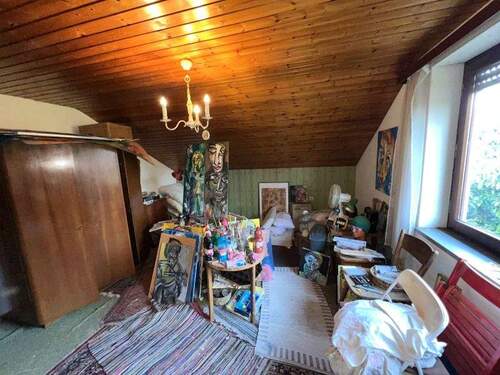 Das Atelier im Dachgeschoss - 