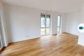 Ansicht II: Wohn- und Esszimmer mit offener Küche - 3 Zimmer Etagenwohnung in Nauen