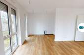 Ansicht III: Wohn- und Esszimmer mit offener Küche - Etagenwohnung mit 84,00 m² in Nauen zur Miete