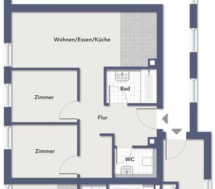 Wohnung4.unmöbliert.ohne.Maße - Etagenwohnung mit 54,00 m² in Bad Liebenzell zum Kaufen