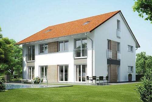Muster DH.jpg - 485 m² Baugrund mit eine DHH mit ca. 125 m² Wohnfläche in Bergkirchen-Feldgeding!