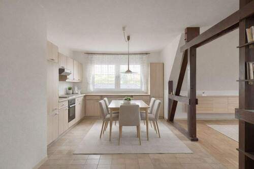 OG Küche mit offenem Wohnbereich OG Fotomontage - 