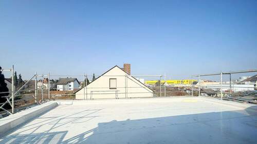 Blick auf die Dachterrasse - 