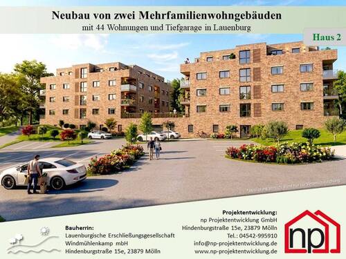 Bauleiter & Projektentwickler - 2 Zimmer EG Neubau-Eigentumswohnung 2.23