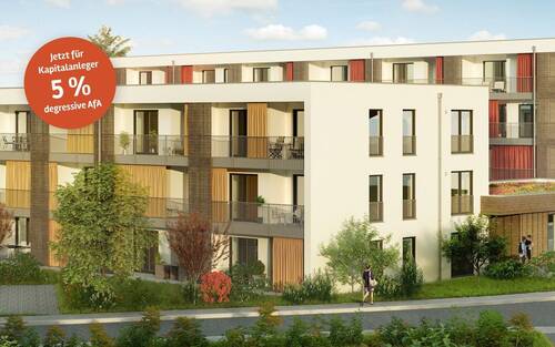 Außenvisualisierung_Ausschnitt_Service_Wohnen_Roed - Bis ins hohe Alter in der eigenen Wohnung mit Betreuung 3-Zi-Whg (5 - BA III Haus D)