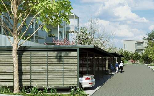 Carports_Service_Wohnen_Untersiemau.jpg - Etagenwohnung mit 74,00 m&sup2; in Untersiemau zum Kaufen