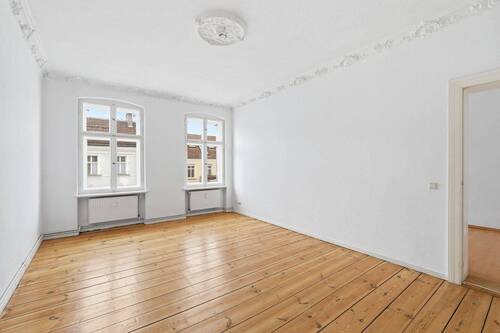 WE18 Wohnzimmer - Altbau in Friedrichshain - gemütliche 2-Zimmerwohnung