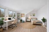Schlafzimmer DG visualisiert - 
