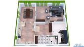 3-D Grundriss EG, Konzeptstand - 