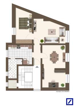 2. OG Beispiel möbliert - 