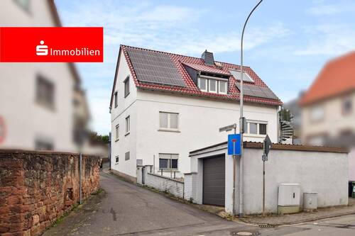 Straßenansicht - Zweifamilienhaus in Klein-Umstadt
