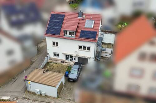 Straßenansicht (Luftbild) - 7 Zimmer Mehrfamilienhaus, Wohnhaus zum Kaufen in Groß-Umstadt