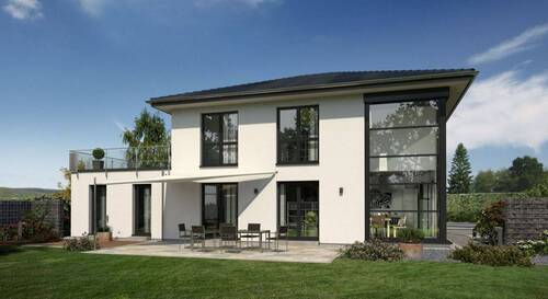 Ansicht Garten - KLARE ARCHITEKTUR & FREIRAUM PUR