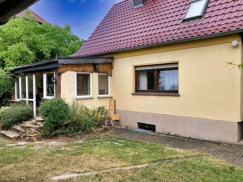 Rückansicht - 4 Zimmer Einfamilienhaus zum Kaufen in Mansfeld
