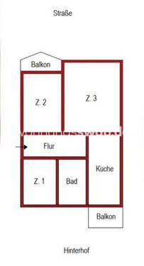 Bild 1 - 3 Zimmer Etagenwohnung zur Miete in Berlin