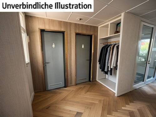 Garderobe und Toiletten EG - Büro in Leonberg zur Miete