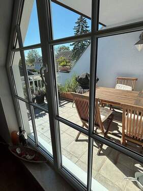 Blick zur Dachterrasse - 