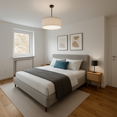 großzügiges Schlafzimmer - Etagenwohnung mit 69,70 m&sup2; in München / Untermenzing zum Kaufen