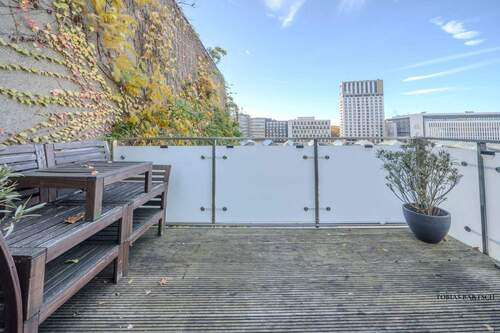 Dachterrasse - Ansicht 1 - 2 Zimmer Etagenwohnung in Düsseldorf