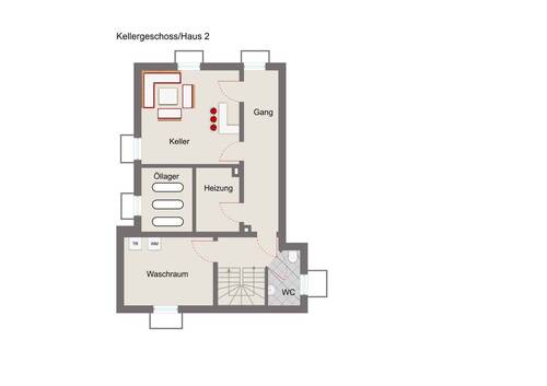 Kellergeschoss Haus 2 - 