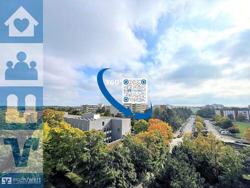 Ausblick der 3-Zimmer-Wohnung in Neuperlach - Helle 3-Zimmer-Wohnung mit herrlichem Weitblick