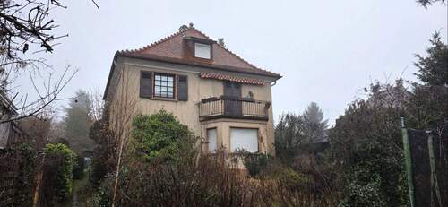 Vorderseite - 2 Fam. - Haus mit Traumblick in Weinheim - Hohensachsen ! Sanierung, oder Neubau auf 532 qm - Grundstück !