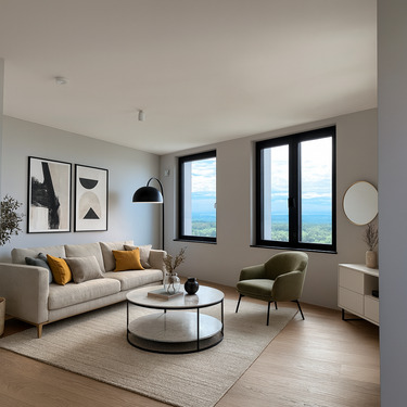 viel Licht im Wohnzimmer - 