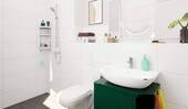 Ein modern gefliestes Badezimmer - 4 Zimmer Einfamilienhaus zum Kaufen in Ahrensfelde