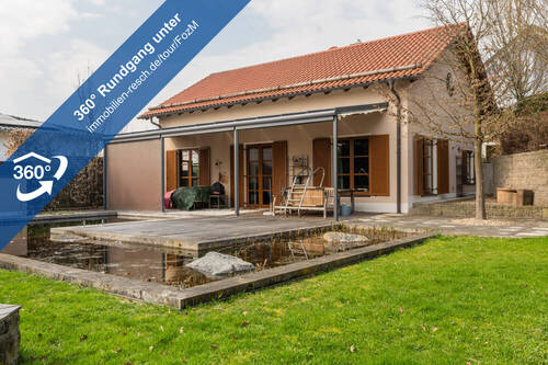 360°-Rundgang Außenansicht - Fürstenzell: Neuwertiges Wohnhaus, ideal für Ehepaar - offenes Wohnen