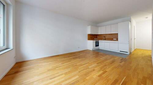 Wohnzimmer - Etagenwohnung mit 56,20 m&sup2; in Frankfurt am Main zur Miete