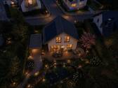 Gartenseite Abends - 